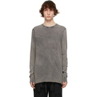 11 by Boris Bidjan Saberi Grey Acid LS1B Long Sleeve T-Shirt