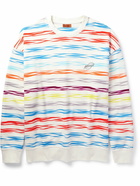 Missoni - Logo-Appliquéd Striped Cotton-Jersey Sweatshirt - White