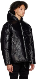 Versace Jeans Couture Black Coated Down Jacket