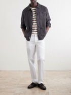 Onia - Herringbone Linen Overshirt - Brown