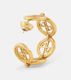 Patou Logo hoop earrings