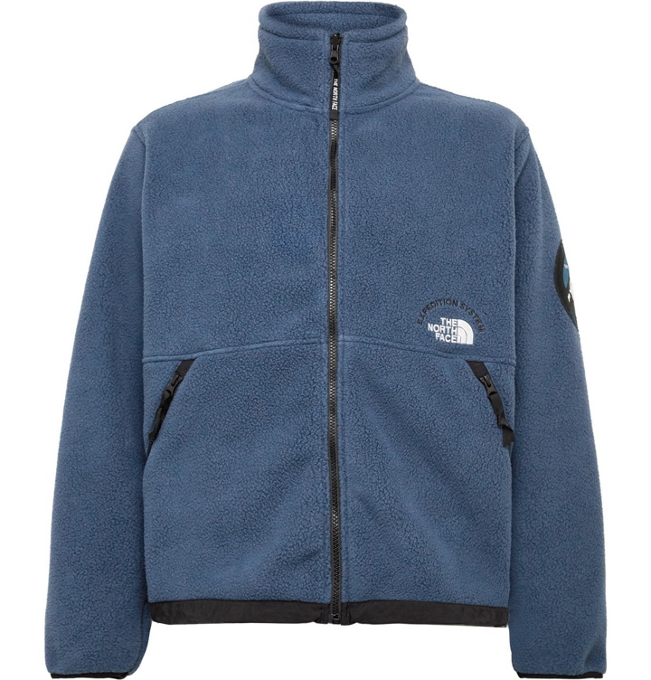 Photo: The North Face - NSE Pumori Expedition Logo-Embroidered Polartec Fleece Jacket - Blue