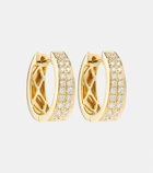 Anita Ko Meryl Small 18kt gold hoop earrings with diamonds