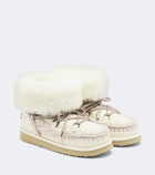 Mou 24 shearling-lined leather ankle boots