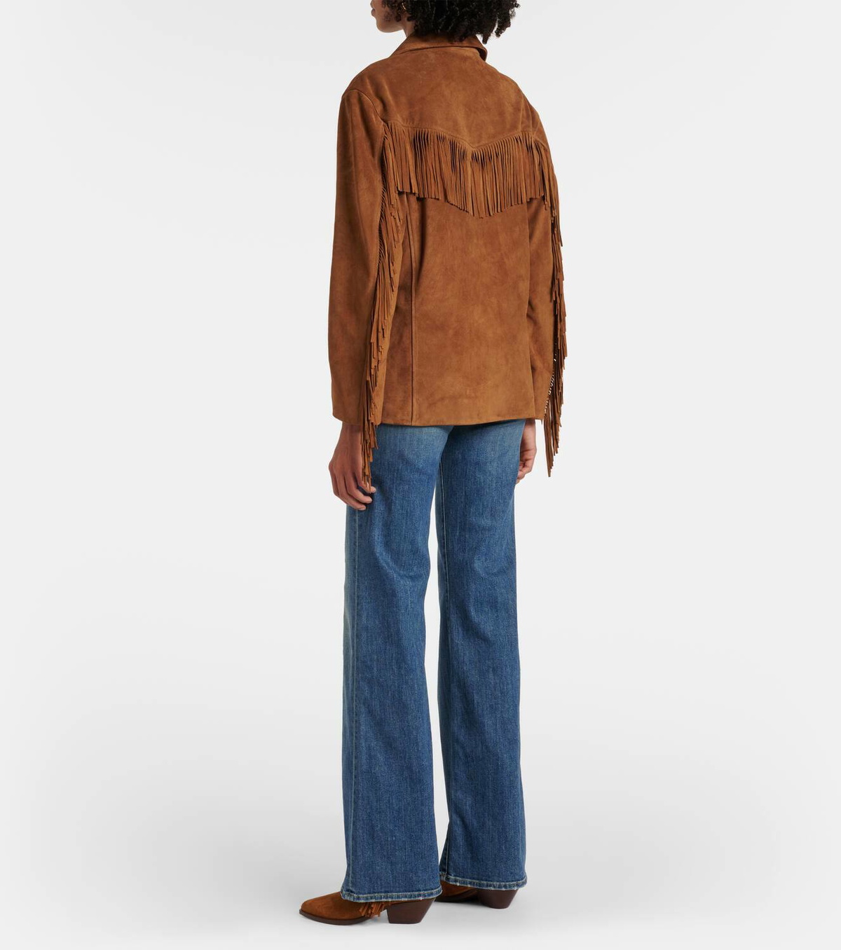 Nili Lotan Maelle fringed suede jacket