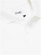 Drake's - Slim-Fit Cotton-Piqué Polo Shirt - White
