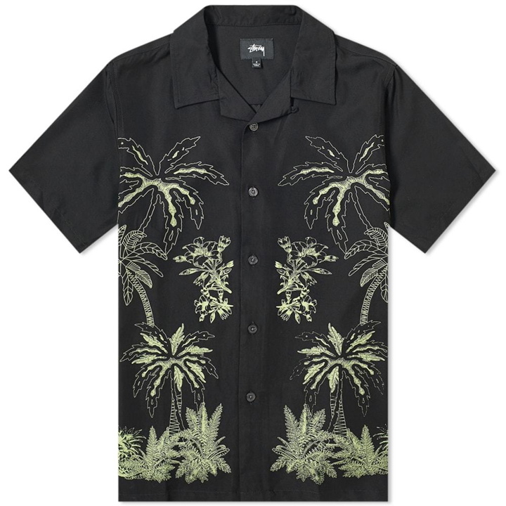 Photo: Stussy Palm Tree Shirt Black