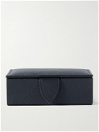 Smythson - Panama Cross-Grain Leather Cufflinks Box