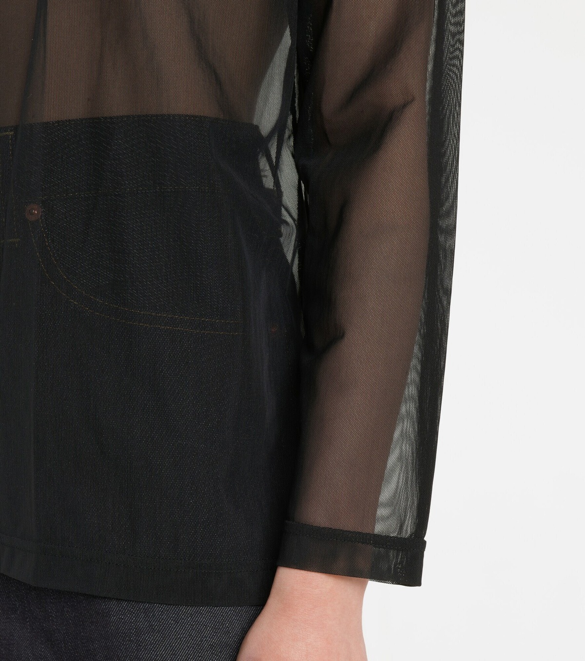 Junya Watanabe - Sequined mesh top