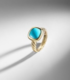 David Yurman DY Mercer® 18kt gold ring with turquoise