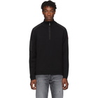 Canada Goose Black Stormont Quarter Zip Sweater