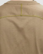 Adish Tatreez Logo Contrast Stitched Surf T Shirt Brown - Mens - Shortsleeves