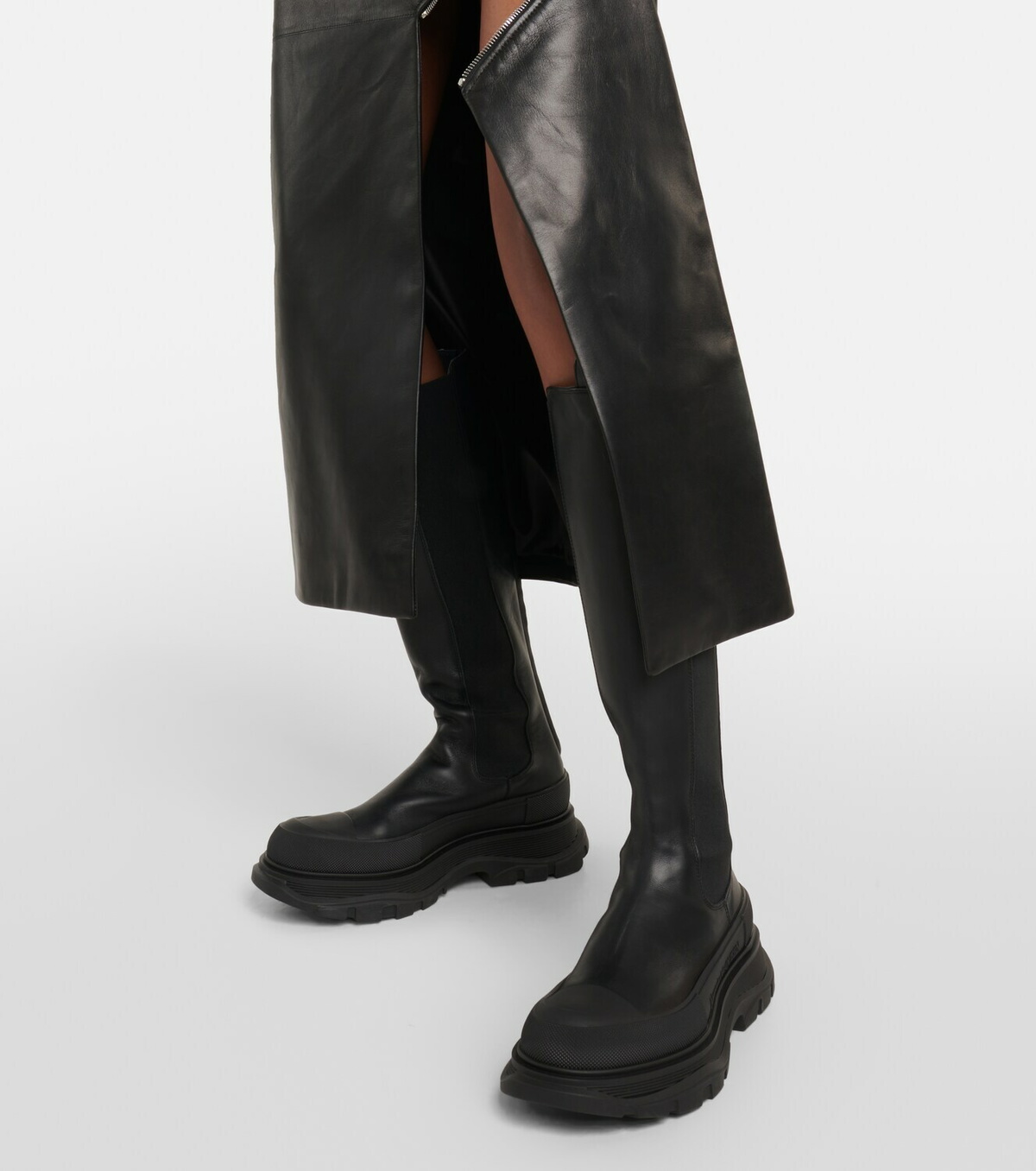 Alexander McQueen Kneehigh leather boots Alexander McQueen