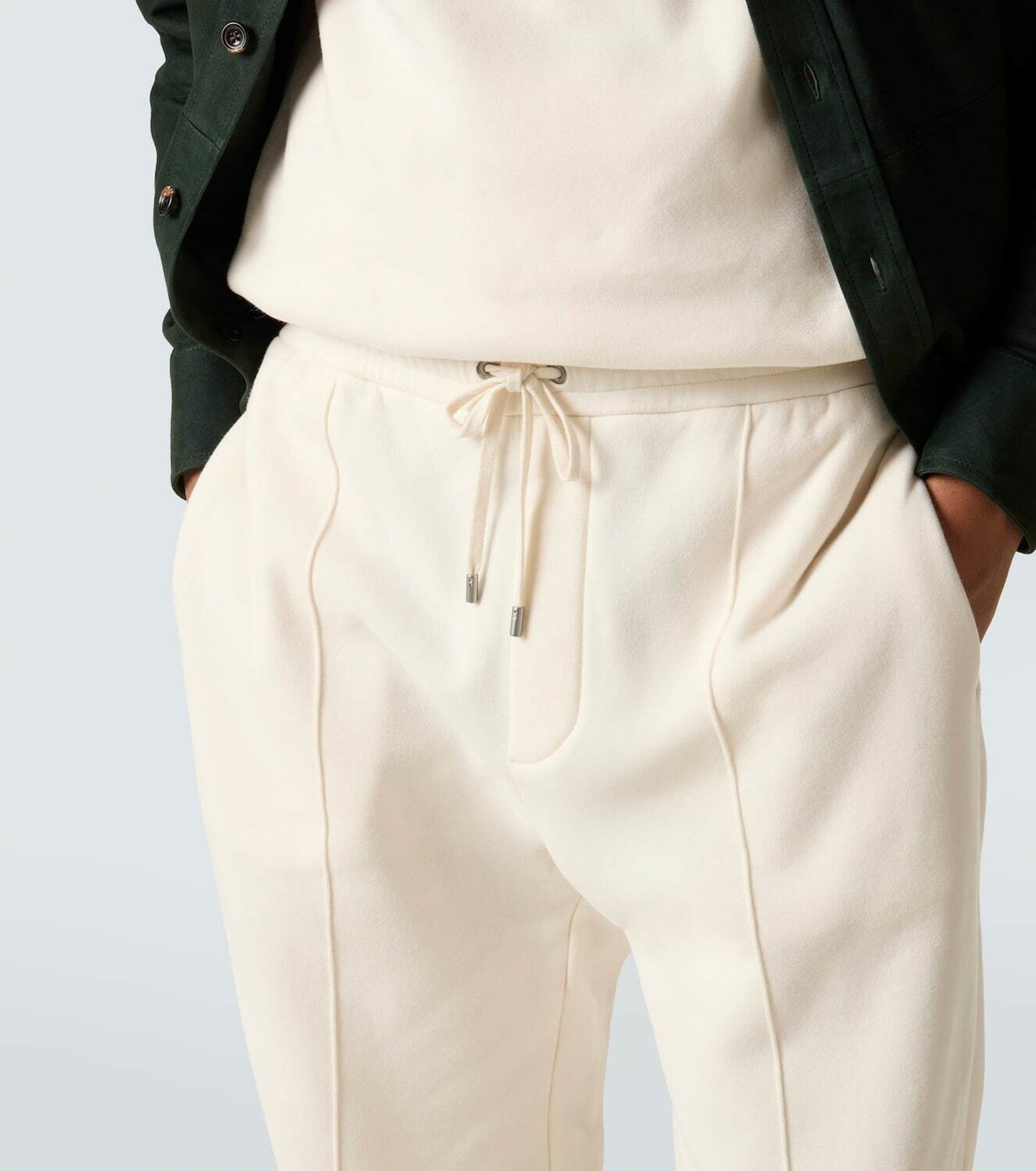 Ralph Lauren Purple Label Cotton and cashmere straight pants