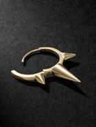 MARIA TASH - Triple Long Spike Clicker 9.5mm Gold Earring