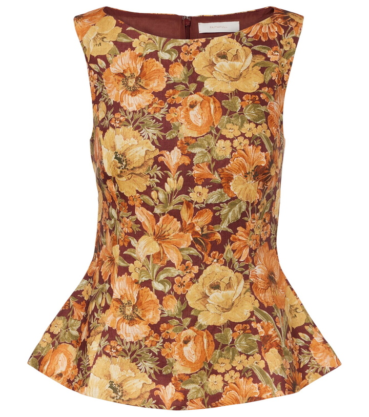 Photo: Faithfull Ana floral linen top