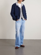 Folk - Chain Checked Cotton and Wool-Blend Jacket - Blue