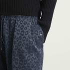 Needles Women's Leopard Print Shorts in Navy