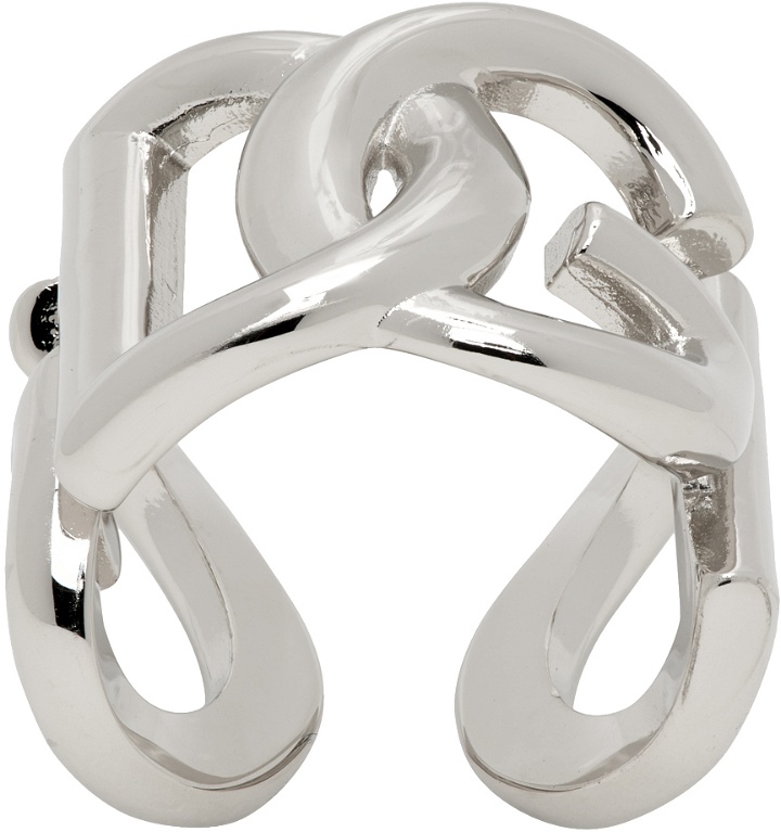 Photo: Dolce & Gabbana Silver 'DG' Logo Ring