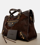 Balenciaga Le City Medium calf hair top-handle bag