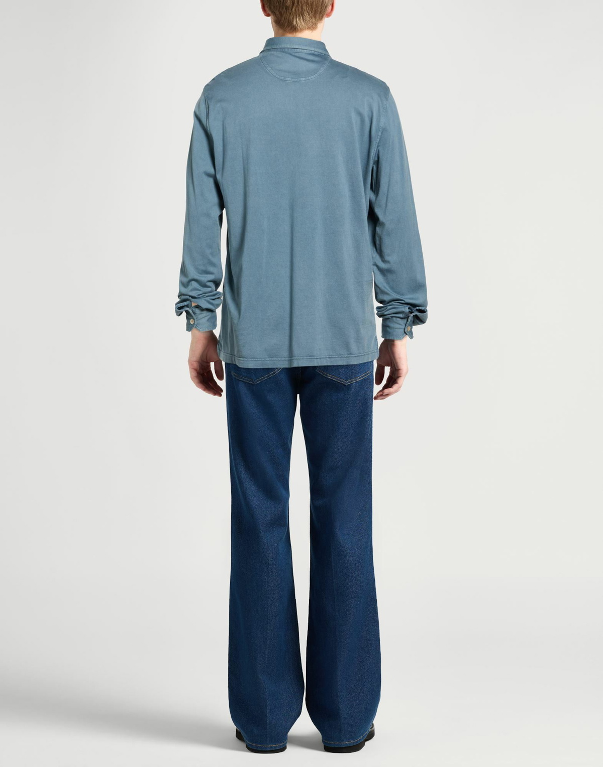 Fedeli Mens Polo shirt Slate in Blue