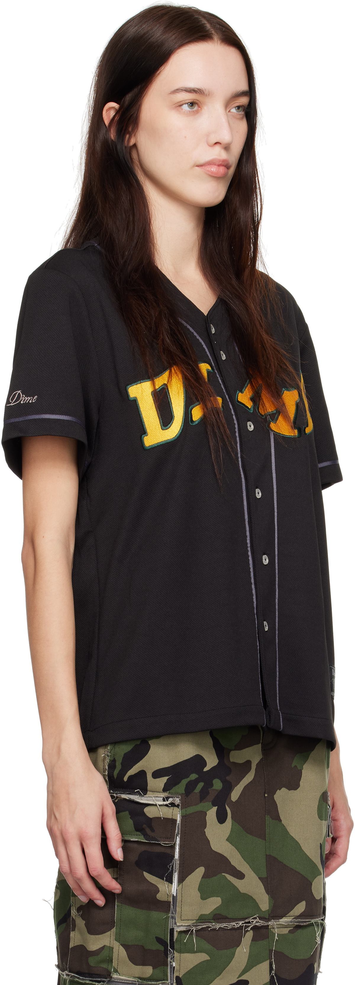 Dime Black League Jersey Shirt Dime