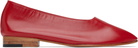 Martiniano Red Glove Ballerina Flats