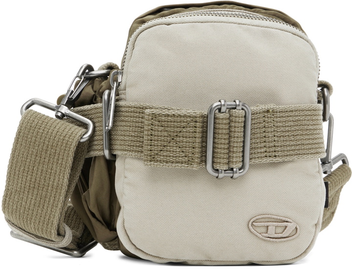 Photo: Diesel Khaki & Beige Small Utility Crossbody Pouch