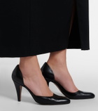 The Row Ornella D'Orsay leather pumps