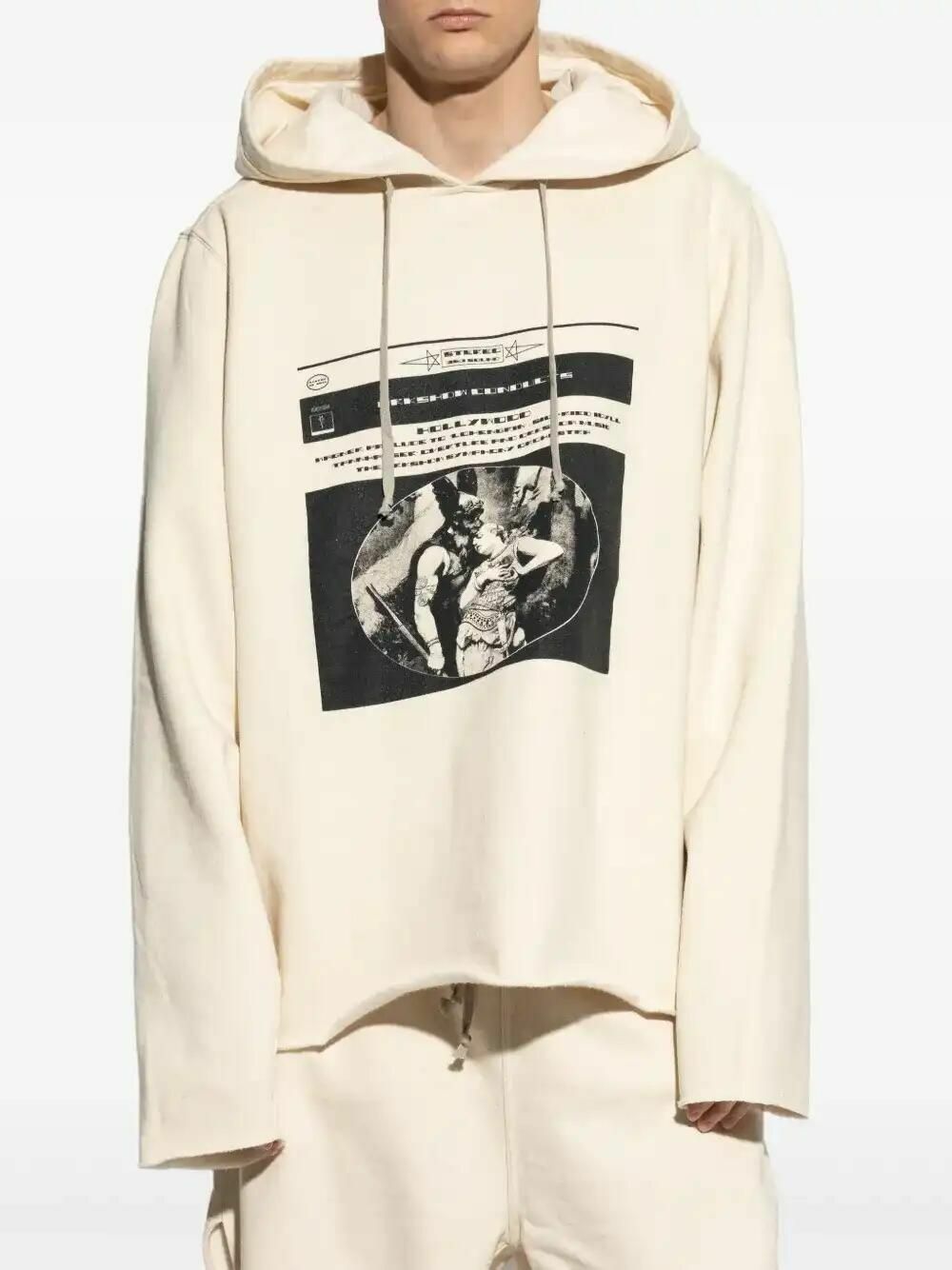 スウェット・トレーナー DRKSHDW OVERSIZED SWEATSHIRT HOLLYWOOD IVORY IN COTTON DRKSHDW Oversized Sweatshirt Hollywood Ivory Cotton – LOZURI®