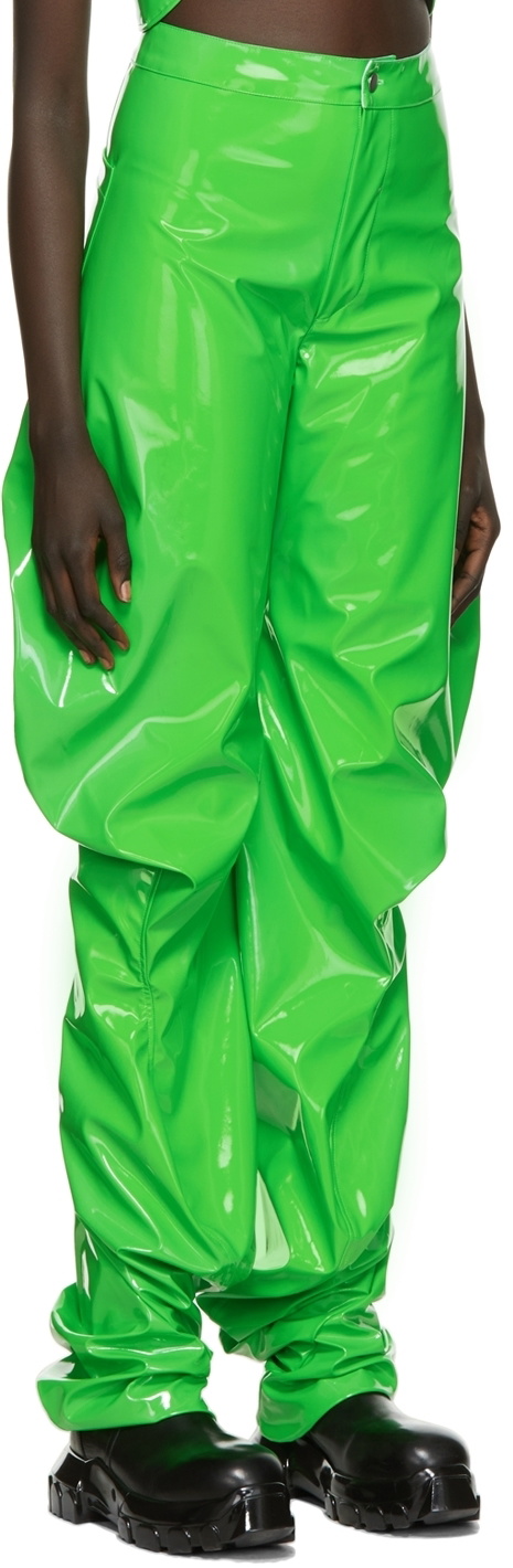 Sia Arnika SSENSE Exclusive Green Swirly Oversized Trousers