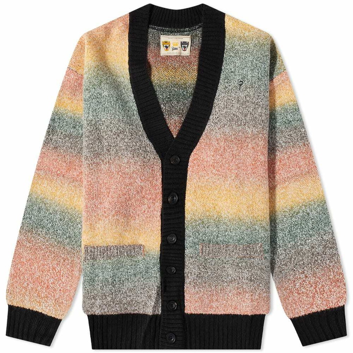 Photo: Patta Men's Space Dye Knitted Cardigan in Multi