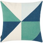 The Conran Shop Ashby Patchwork Cushion Cover in Green/Dark Blue 
