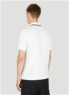 Patched Polo Shirt in White