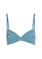 Nounou Missy Gingham Bikini top Blue