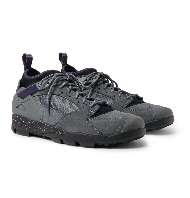 Photo: Nike - ACG Air Revaderchi Suede, Mesh and Neoprene Sneakers - Men - Dark gray