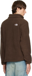 The North Face Brown TNF Fleeski 1/4-Zip Pullover Sweater