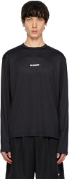 Jil Sander Black Printed Long Sleeve T-Shirt