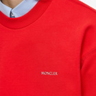 Moncler Men's Logo Crew Sweat in Red