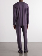 Zimmerli - Mélange Modal-Blend Jersey Pyjama Set - Black