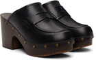 A.P.C. Black 'Les Sabots' Heels