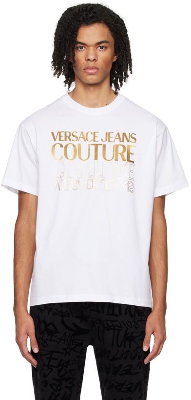 Photo: Versace Jeans Couture White Bonded T-Shirt