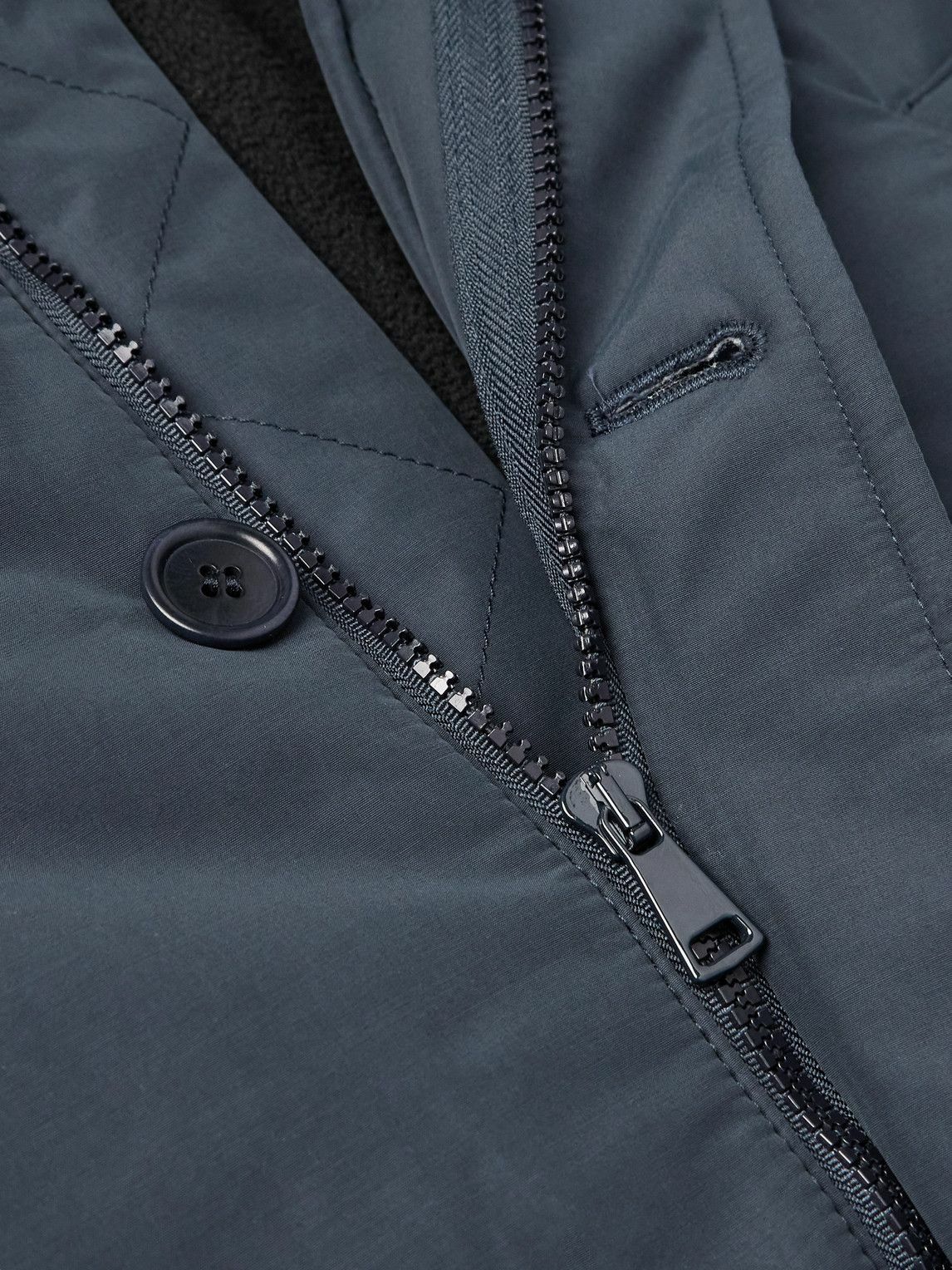 A.P.C. - Rocky Padded Cotton-Blend Parka - Blue