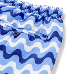 Frescobol Carioca - Copacabana Short-Length Printed Swim Shorts - Blue