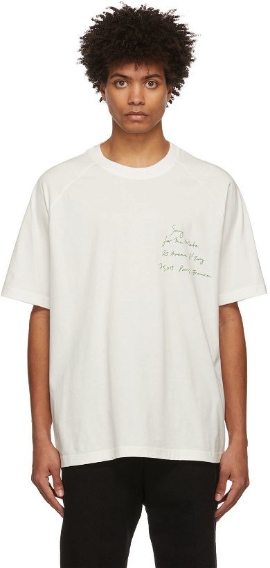 Photo: Song for the Mute White 'Warped Flowers' Raglan T-Shirt