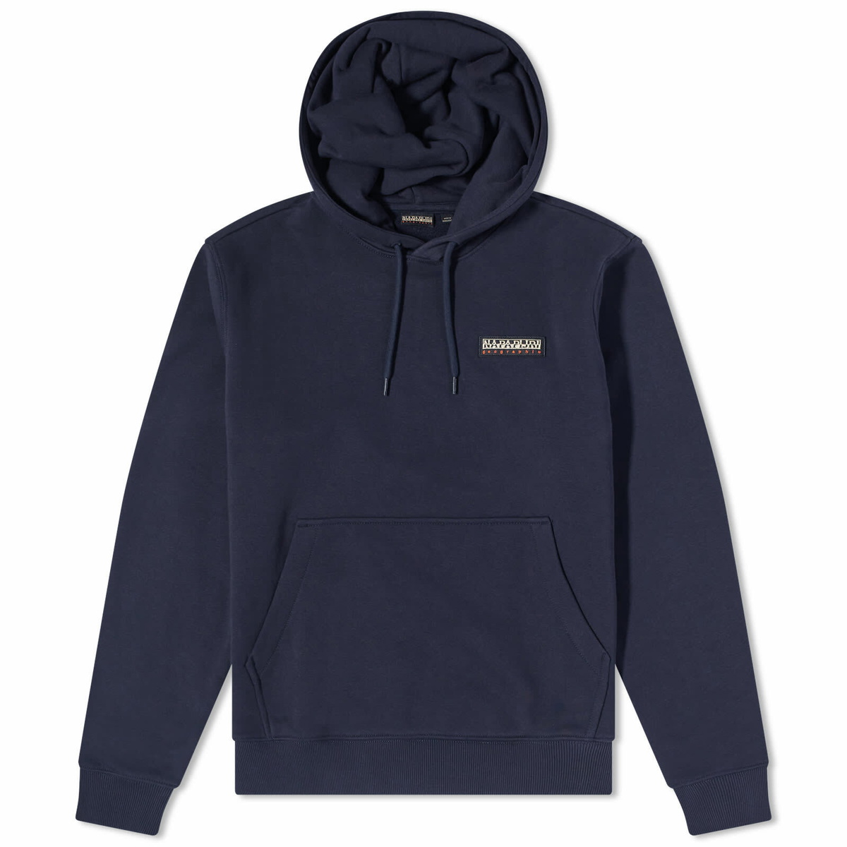 Napapijri Men's Iaato Patch Logo Hoodie in Blue Marine Napapijri