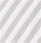 Onia - Striped Linen Beach Blanket - Gray