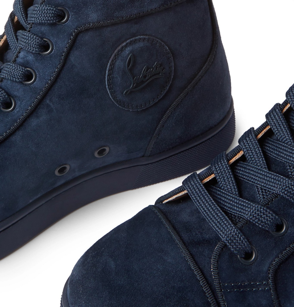 Christian Louboutin Louis Orlato High-Top Sneakers - Navy - 43.5