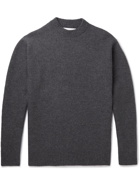 Jil Sander - Mock-Neck Boiled Wool Sweater - Gray