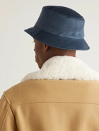 Loro Piana - Cityleisure Suede-Trimmed Storm System® Cashmere Bucket Hat - Blue